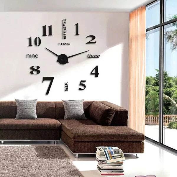 TimeCraft™ - Modern Decoration Large 3D DIY Wall Clock Stickers