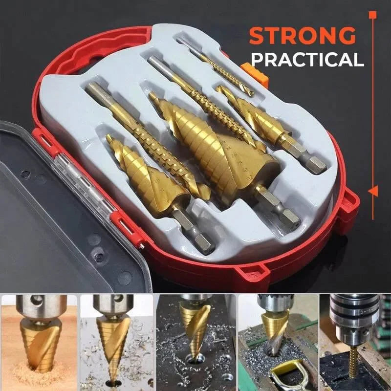 Titanium Plating Drill Bit Set (6pcs)