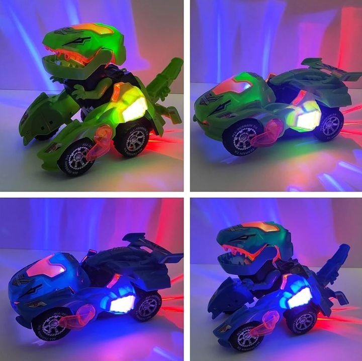 Transforming Dinosaur LED Car