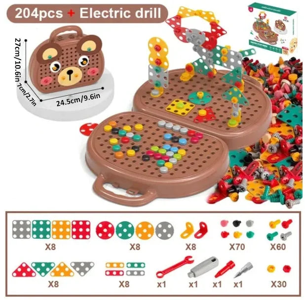 DrillCraft™ - Children Electric Drill Puzzle Toolbox