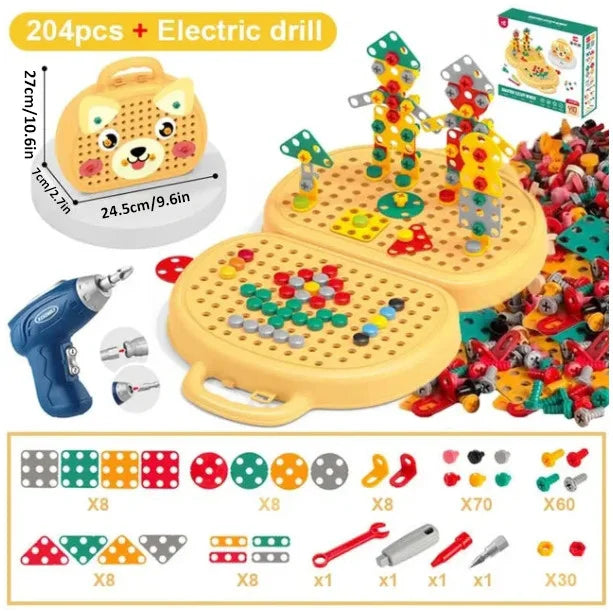 DrillCraft™ - Children Electric Drill Puzzle Toolbox