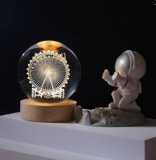 CrystalGlow™ - 3D Crystal Ball Night Light