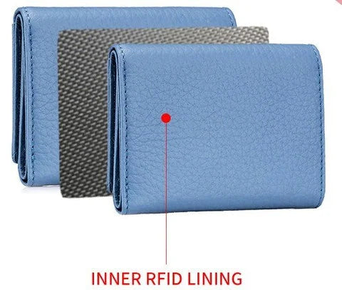 MiniSafe™ - Women's Mini RFID Leather Wallet