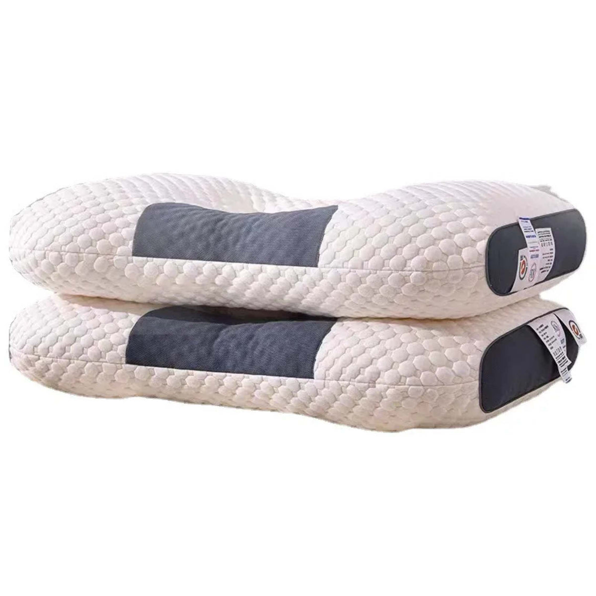 3D Knitted Cotton Pillow - Massage Pillow for Neck Relief