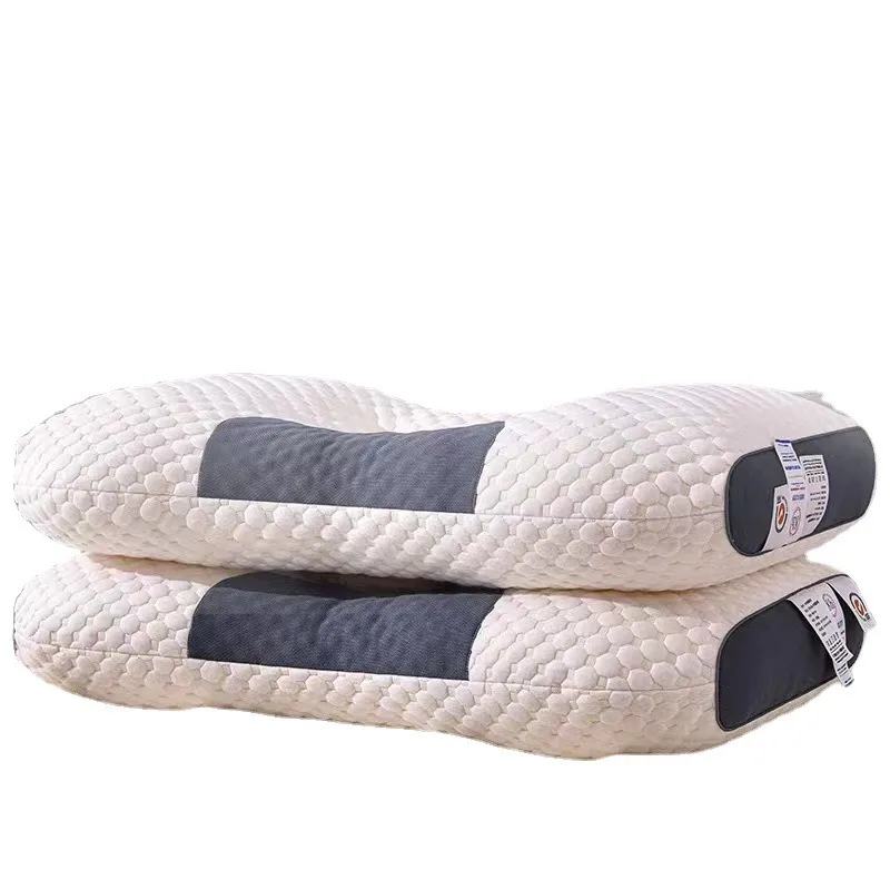 3D Knitted Cotton Pillow - Massage Pillow for Neck Relief