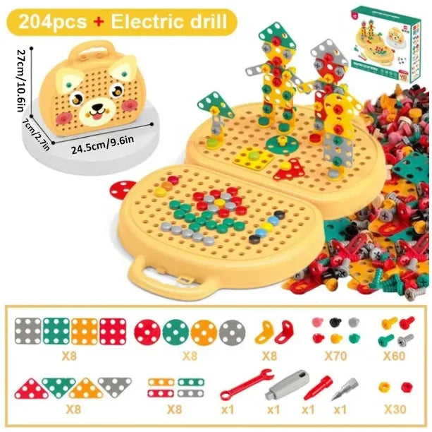 DrillCraft™ - Children Electric Drill Puzzle Toolbox