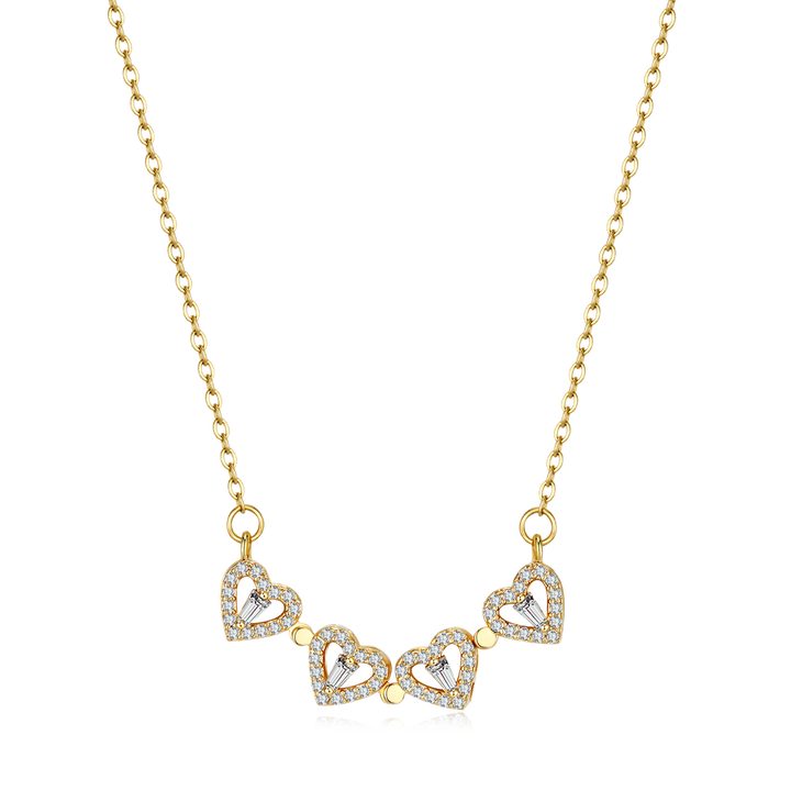 Clover Hearts Necklace