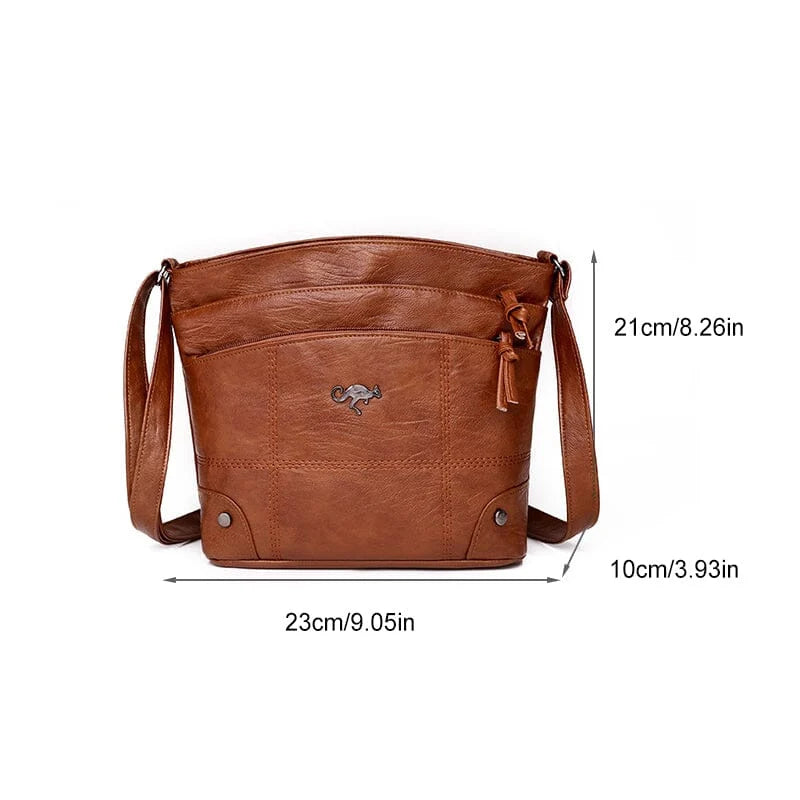 CapaCarry™ - Multi Large Capacity Leather Handbag