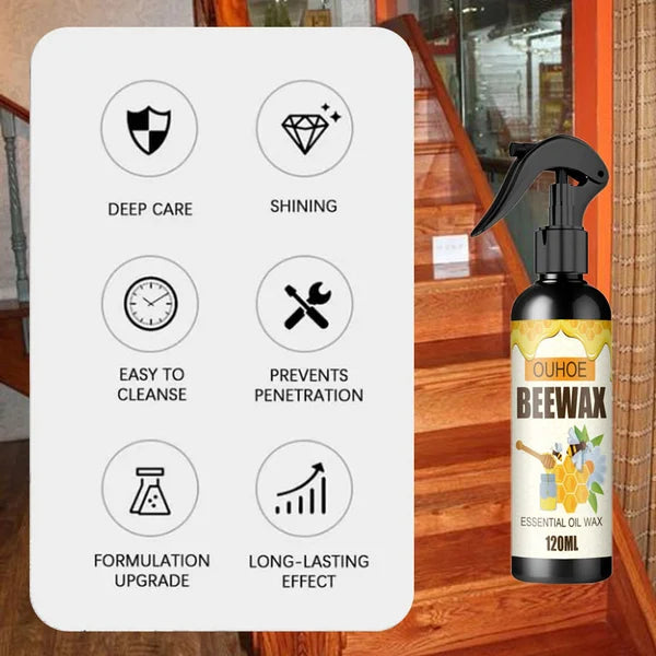 BeeShine™ - Natural Beeswax Wood Cleaner and Polish Spray