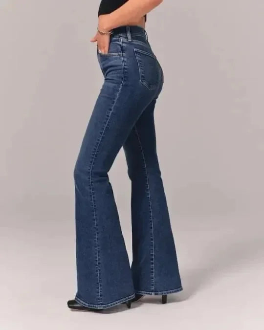 Ultra High Rise Stretch Flare Jeans