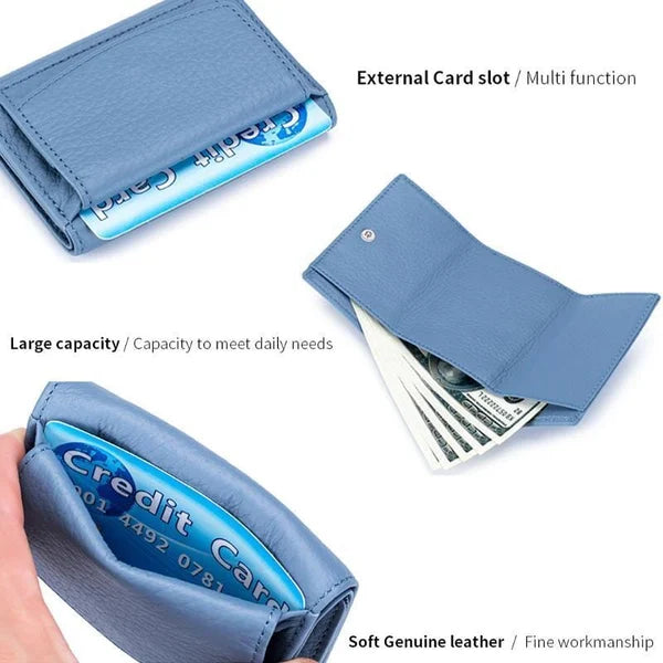 MiniSafe™ - Women's Mini RFID Leather Wallet