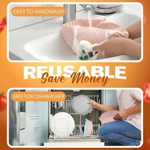 BakeMate™ - Air Fryer Reusable Silicone Baking Tray