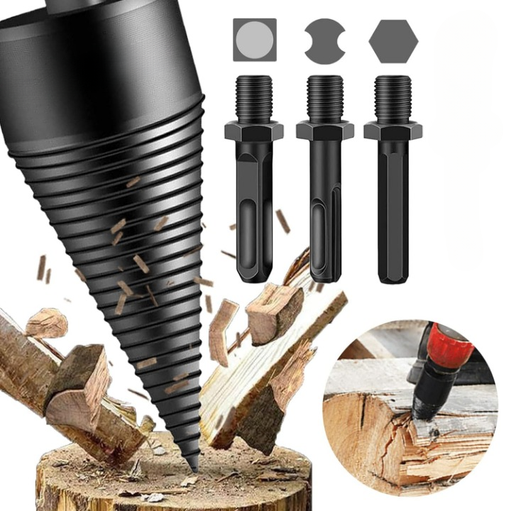 Shank Firewood Drill Bit - Works With Any Drill!