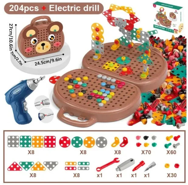 DrillCraft™ - Children Electric Drill Puzzle Toolbox