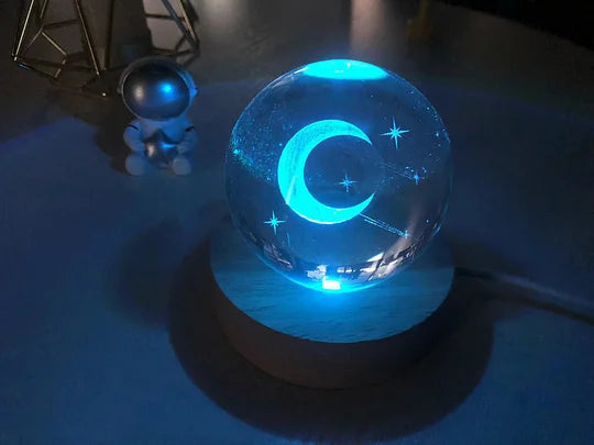 CrystalGlow™ - 3D Crystal Ball Night Light