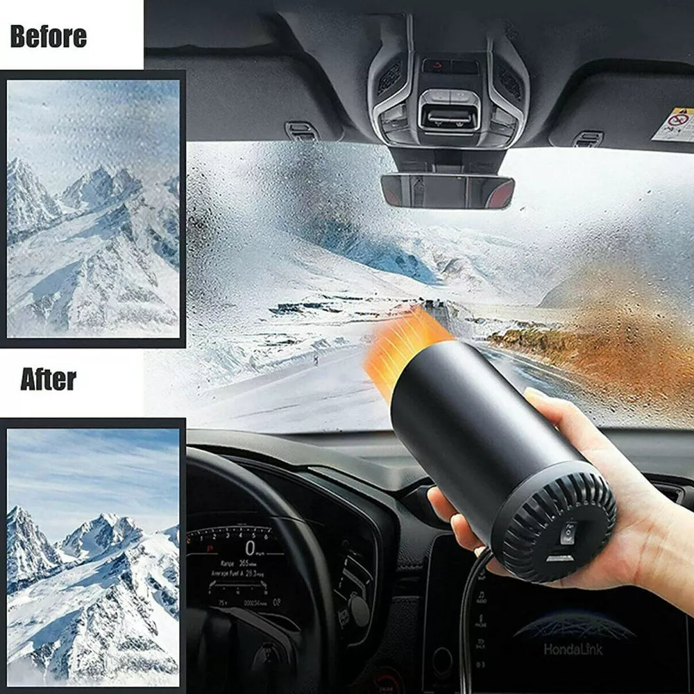 Fast Heating Cup Shape Car Warm Air Blower - Fast Heating & Cooling Adjustable 360 Degree Rotatable Plug and Use for Car, SUV , RV and Truck