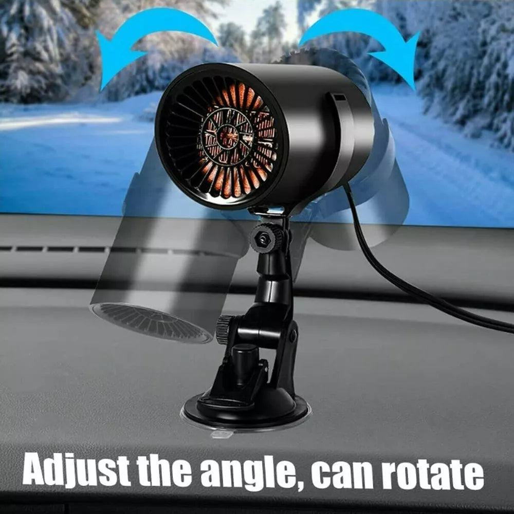 Fast Heating Cup Shape Car Warm Air Blower - Fast Heating & Cooling Adjustable 360 Degree Rotatable Plug and Use for Car, SUV , RV and Truck