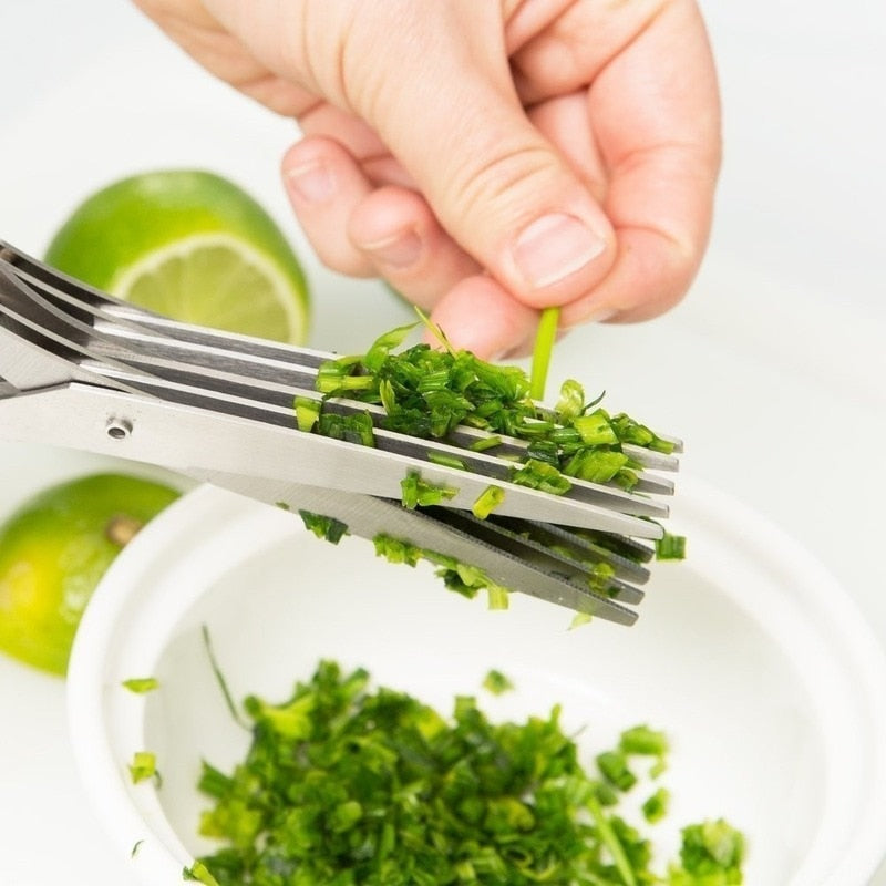 5 Blade Kitchen Salad Scissors