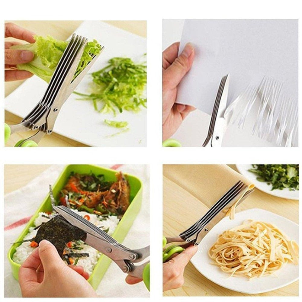 5 Blade Kitchen Salad Scissors (Buy 1 Get 1 Free)