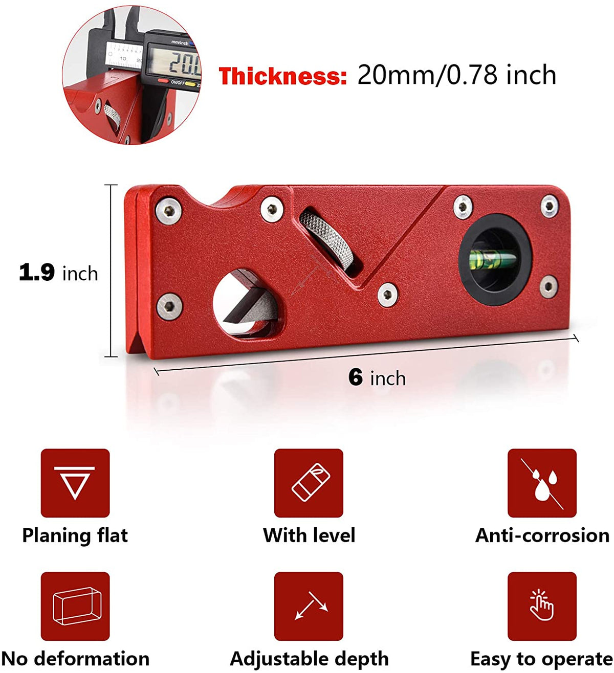 Beautiful Edge™ Woodworking Tool with 7 Corner Styles with Backer