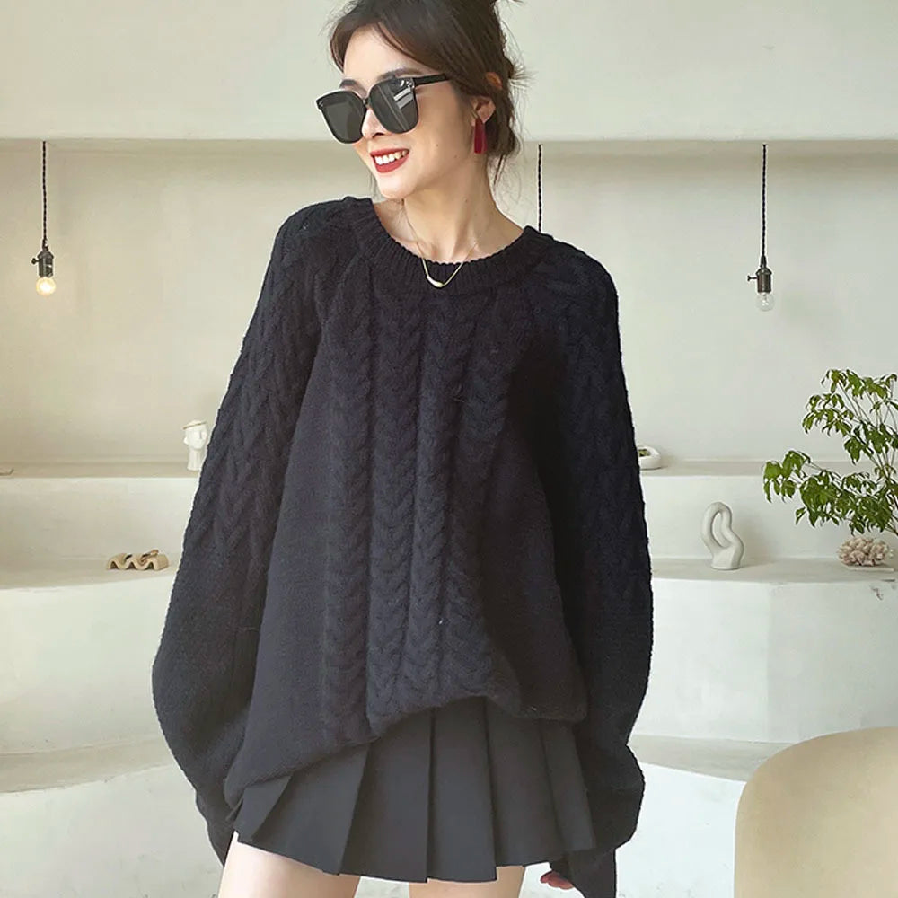 Oversized Cable Knit Sweater