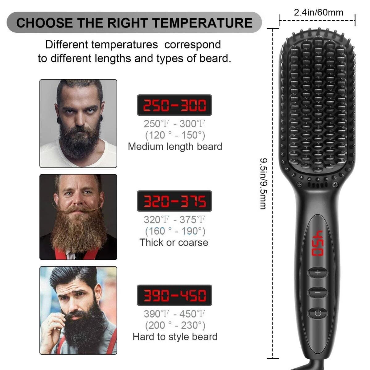 Hair Straightener Hot Comb-Beard Straightener