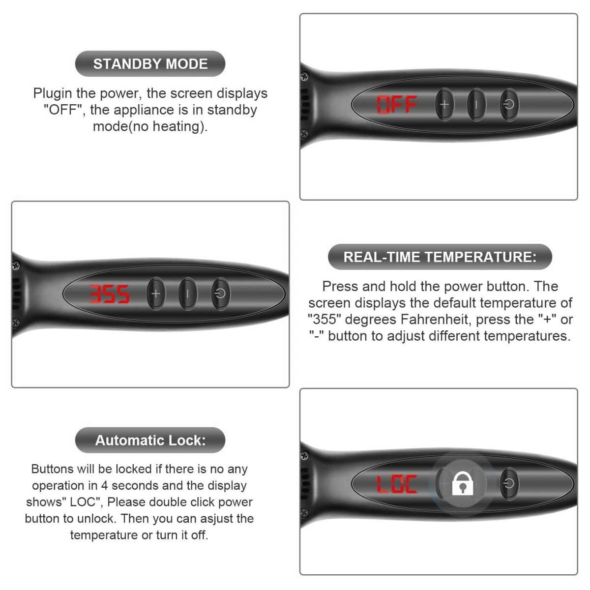 Hair Straightener Hot Comb-Beard Straightener