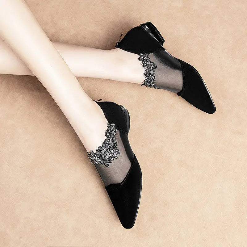 HallyuHeels™ - Women's Korean Style Sexy Low Heels