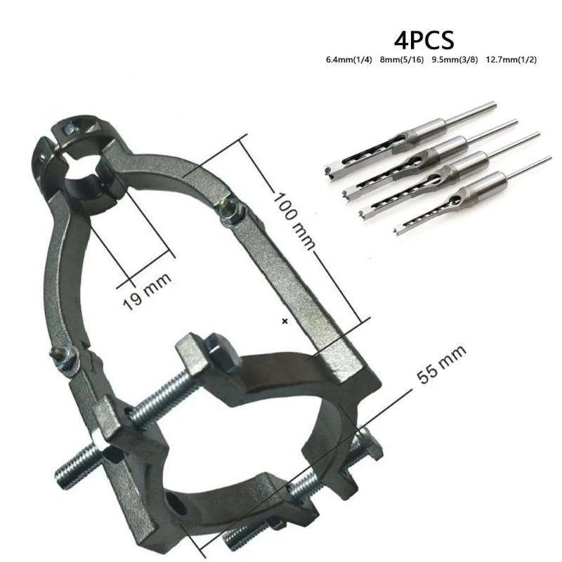 Square Hole Woodworking Drill Adapter