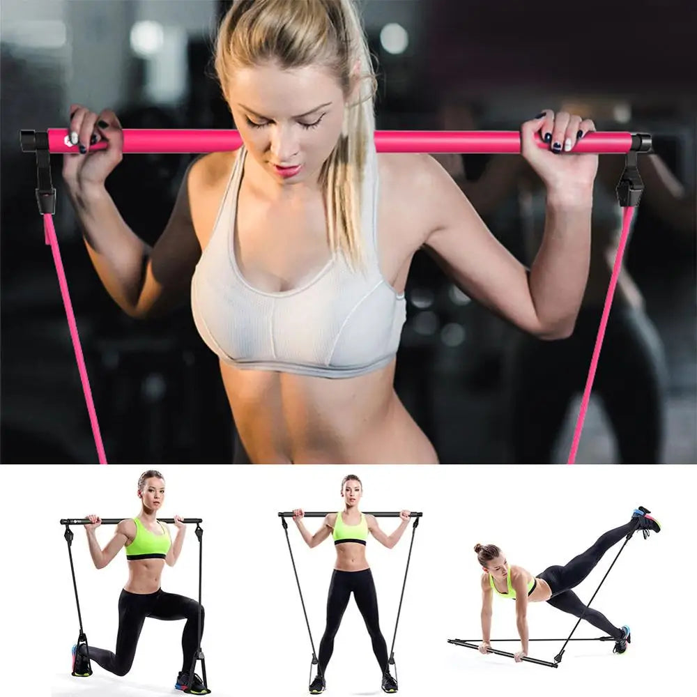 StepUp™ - Legs Workout Resistance Band Bar