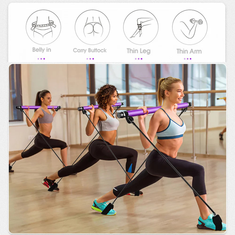 StepUp™ - Legs Workout Resistance Band Bar