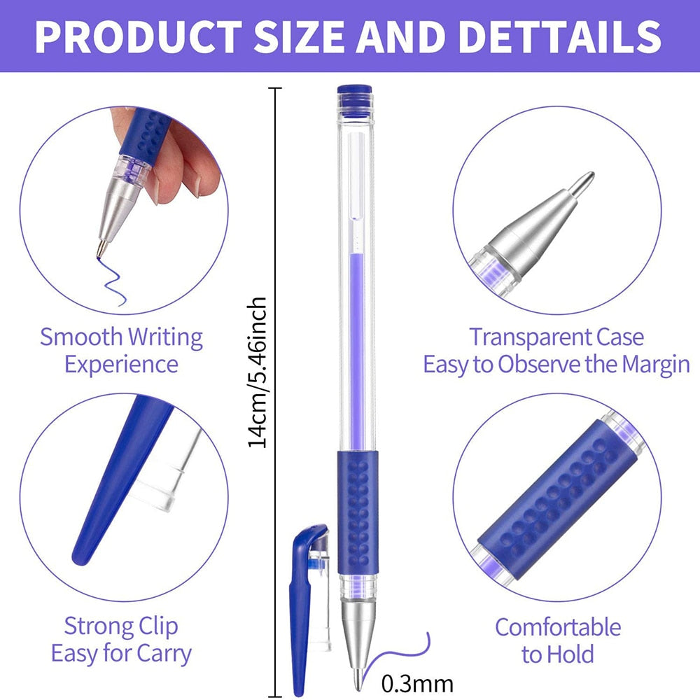 Heat Erasable Fabric Marking Pens (16 Pcs)