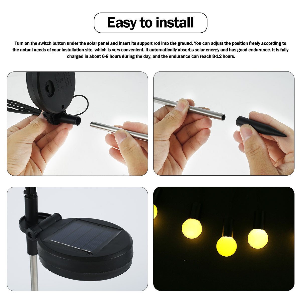 Solar Powered Firefly Lights