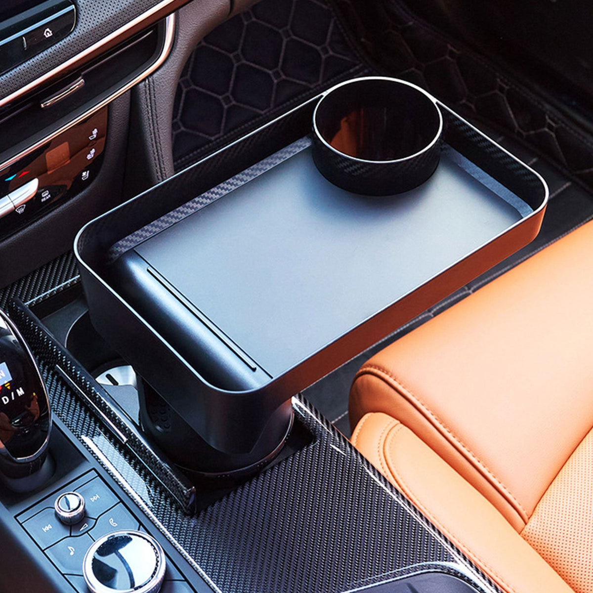 Vehicle Cup Holder Extender & Food Tray