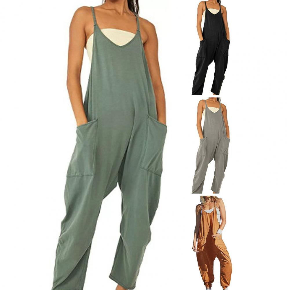 Wide Leg Jumpsuit with Pockets