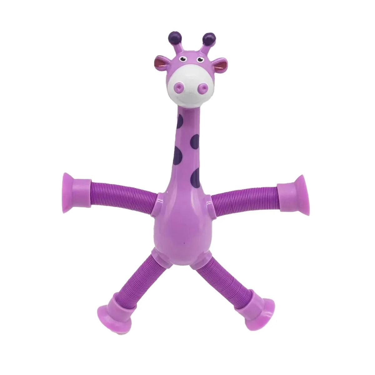 Telescopic suction cup giraffe toy