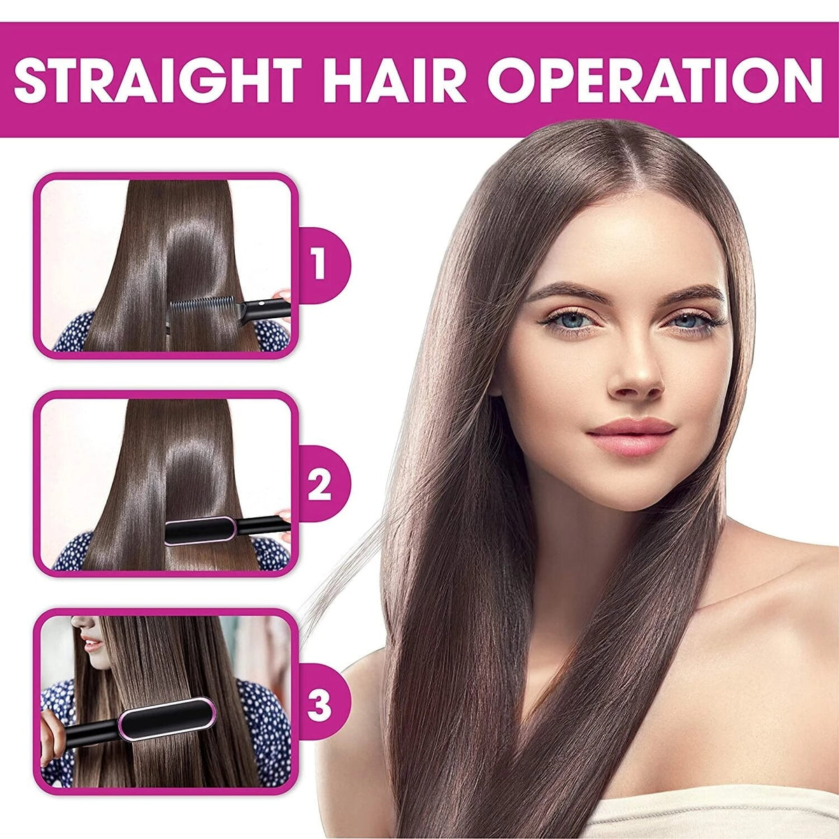 StraightShine™ - Hair Straightener Brush