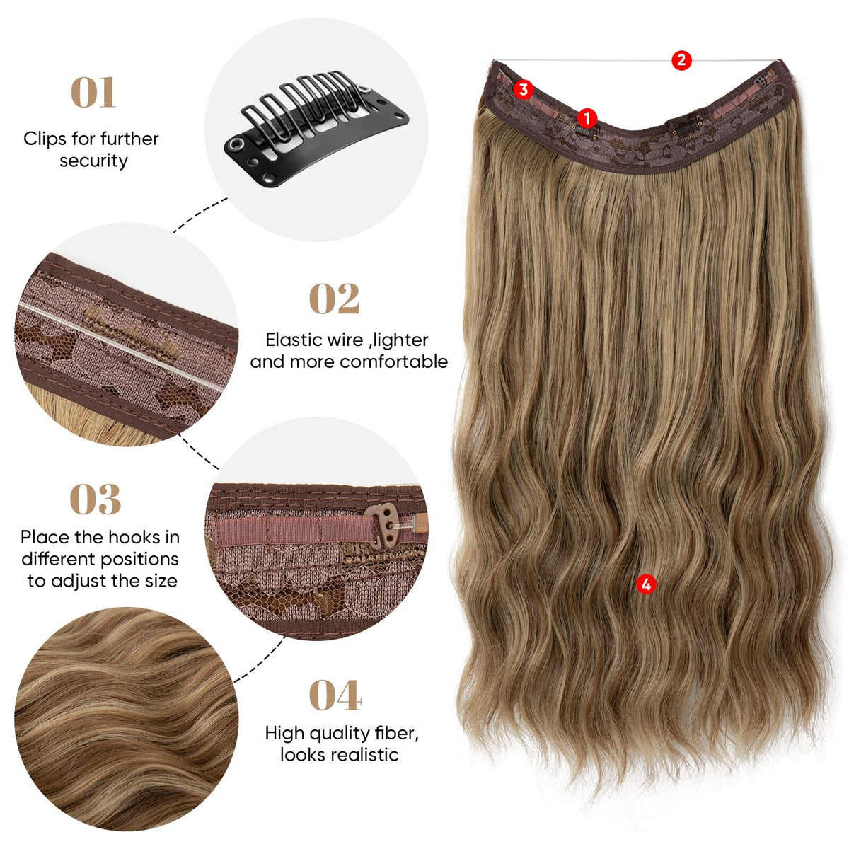 Invisible Hair Extensions - Strong and indestructible