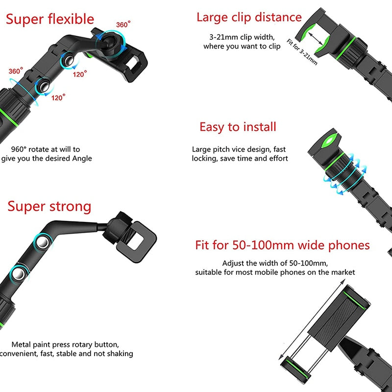 Multifunctional mobile phone holder (360° Rotatable)