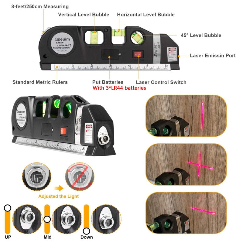 4-in-1 laser measuring device