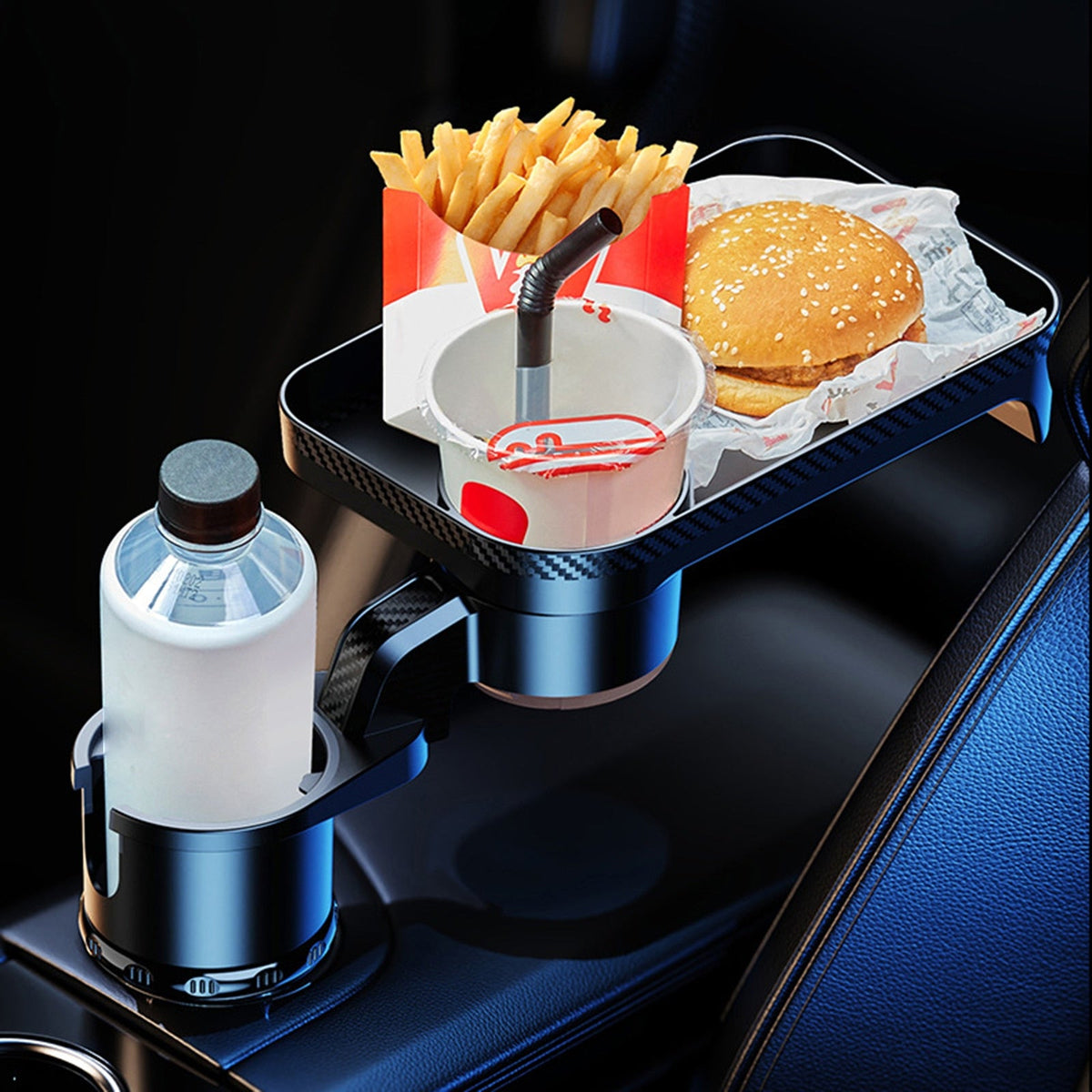 Vehicle Cup Holder Extender & Food Tray