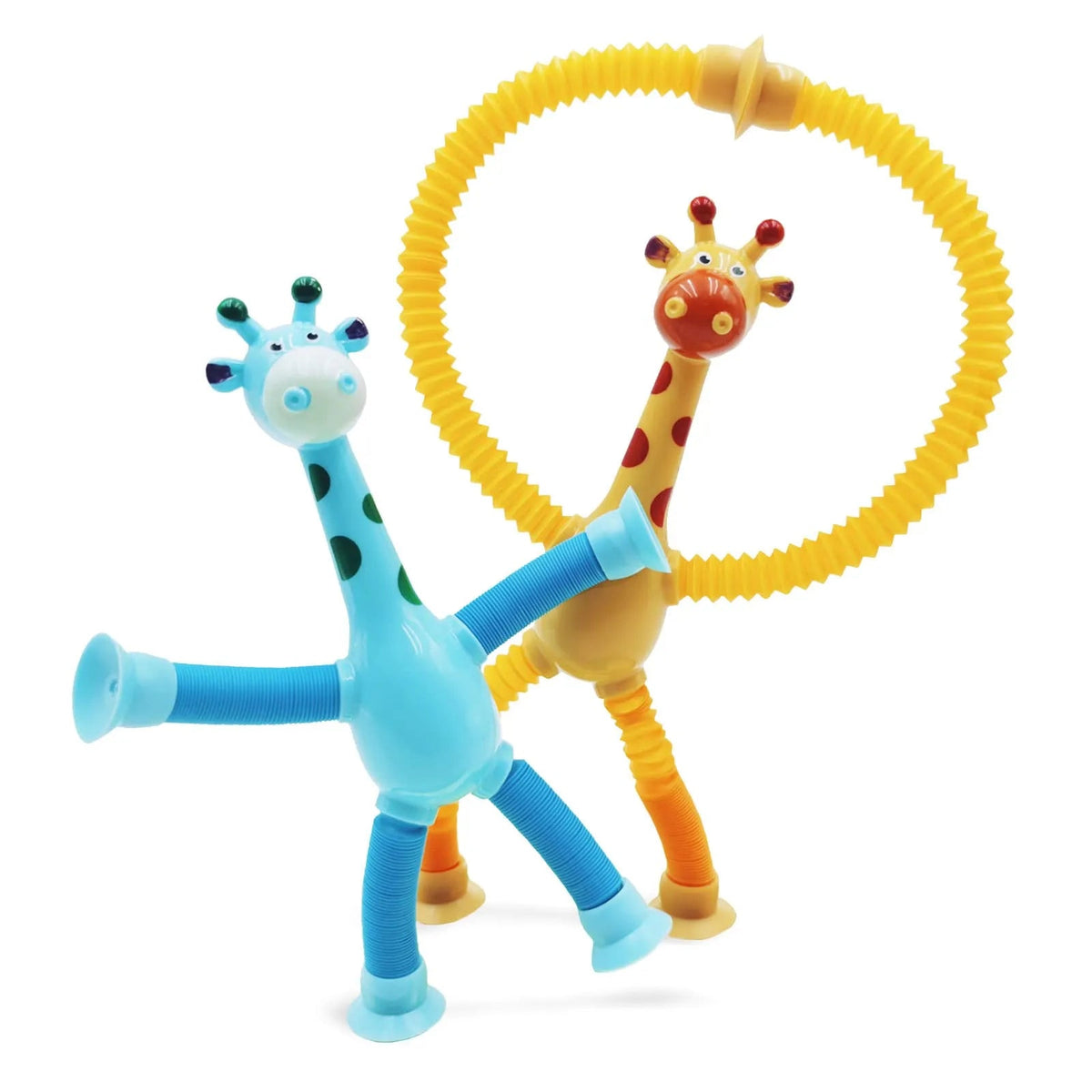 Telescopic suction cup giraffe toy