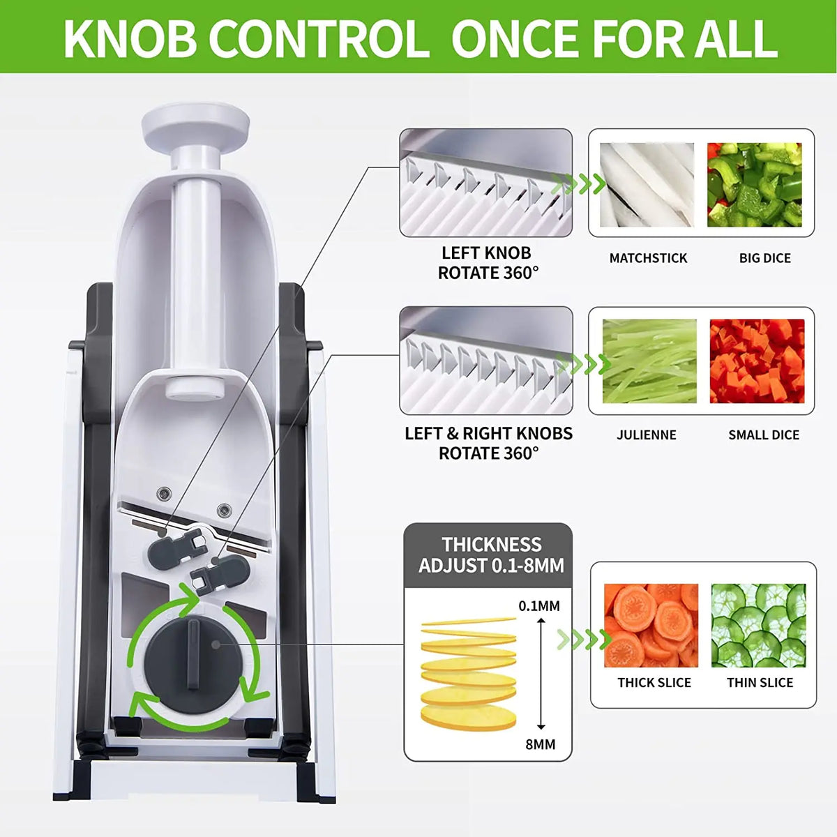 5-In-1 Vegetable Cutter Slicer