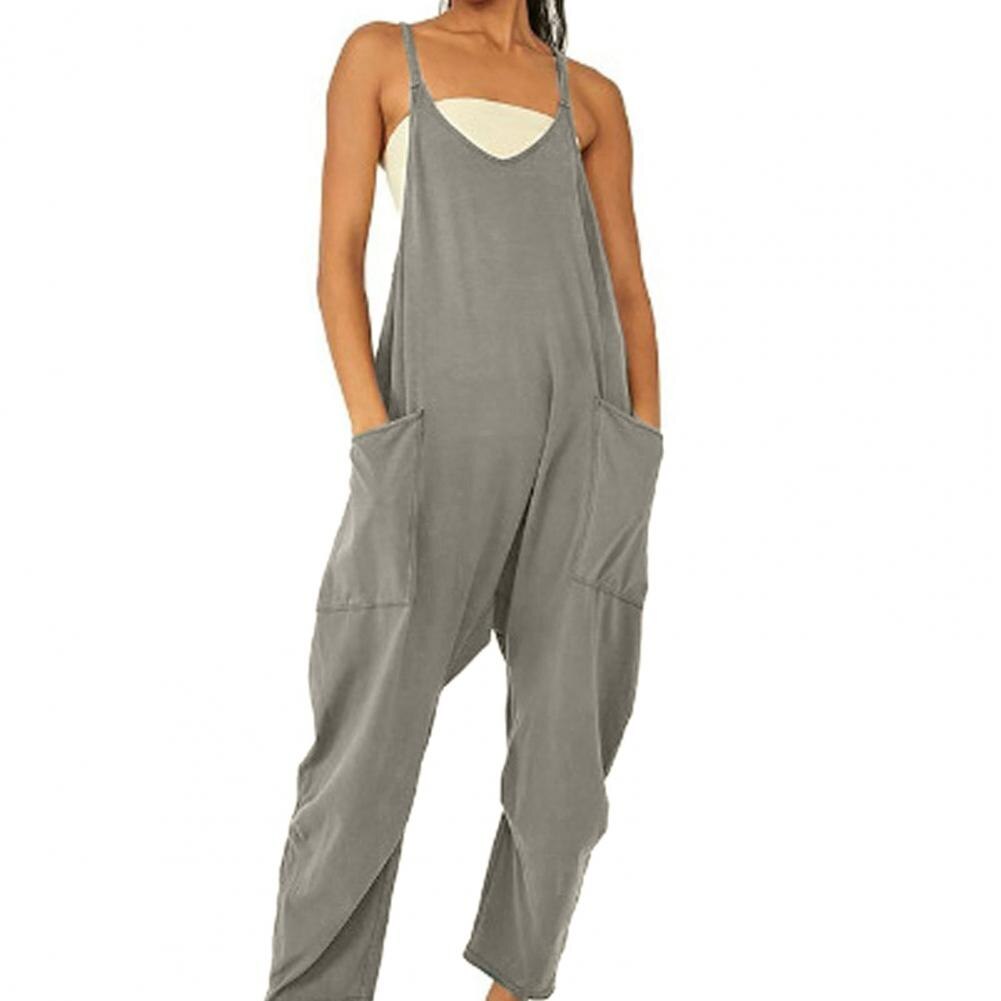 Wide Leg Jumpsuit with Pockets