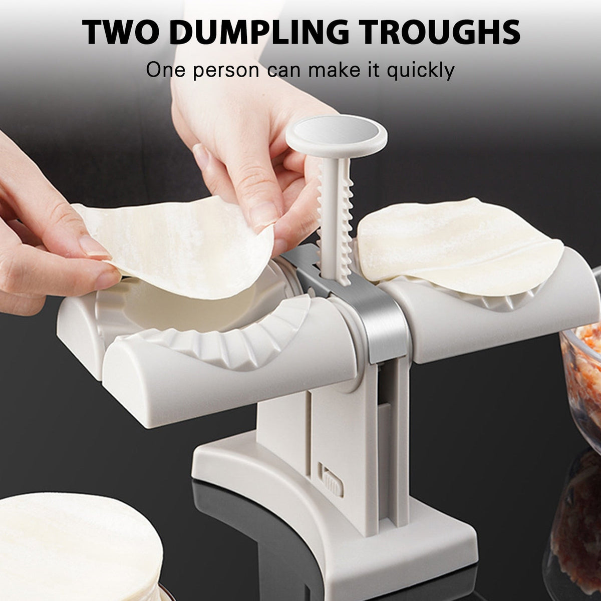 Double head automatic dumpling maker mould