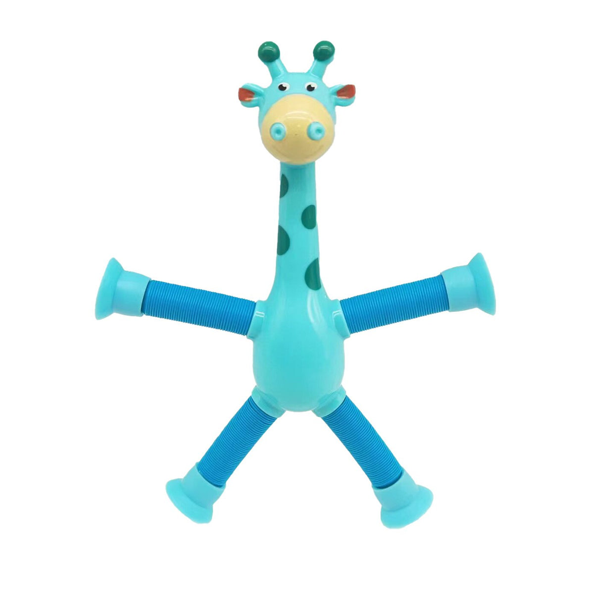 Telescopic suction cup giraffe toy