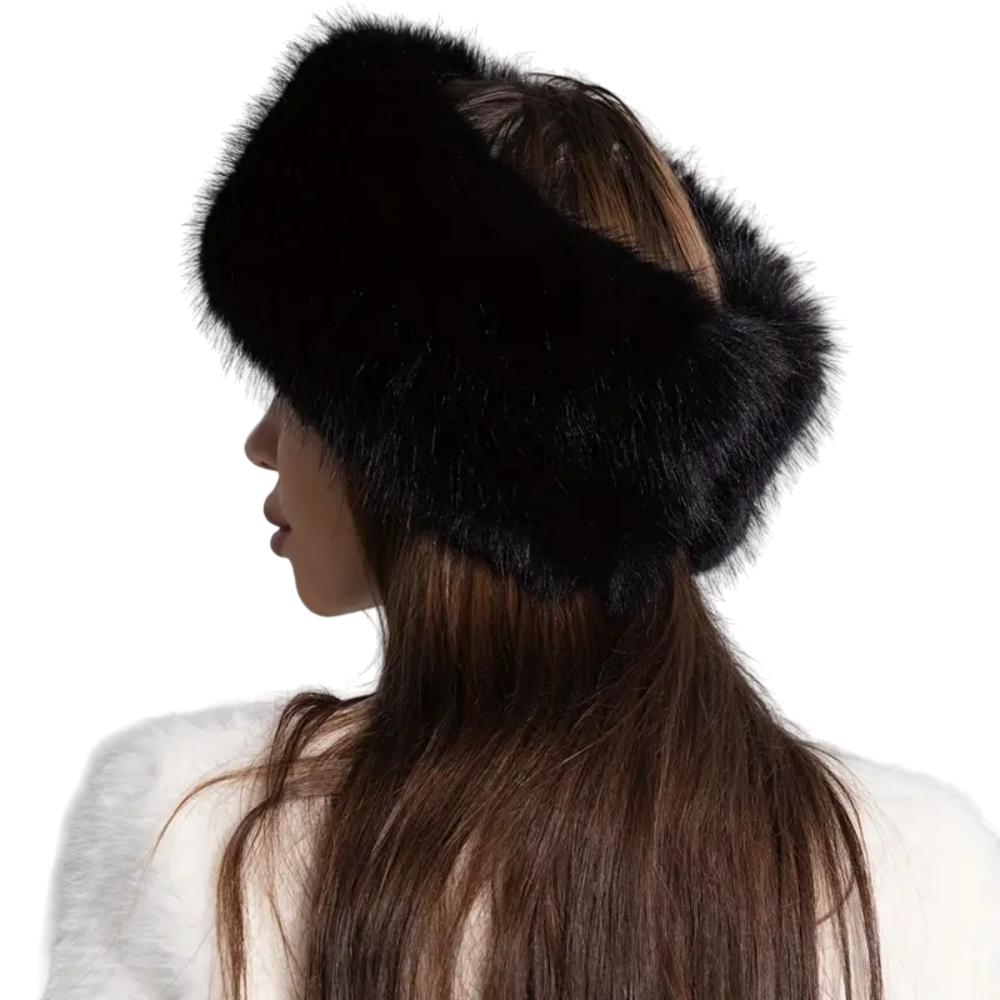 Fur Thickened Hat Without Top for Women