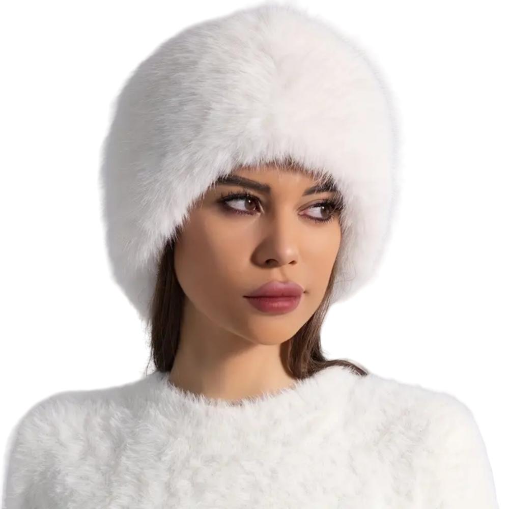 Fur Thickened Hat Without Top for Women