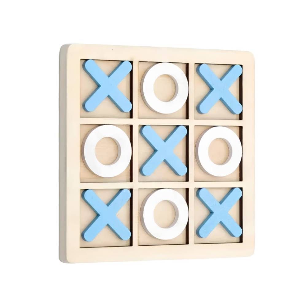 Classic wooden toe x o board games - Wood tic tac toe board game