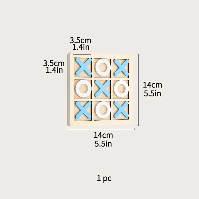 Classic wooden toe x o board games - Wood tic tac toe board game